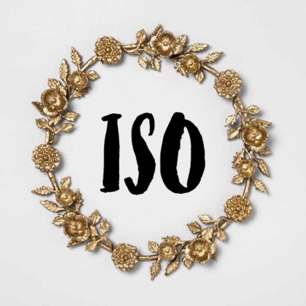 ISO Opalhouse Cast brass Floral Wreath